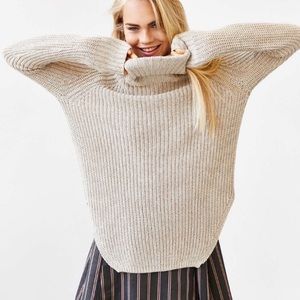 Silence + Noise Chunky Turtleneck Sweater